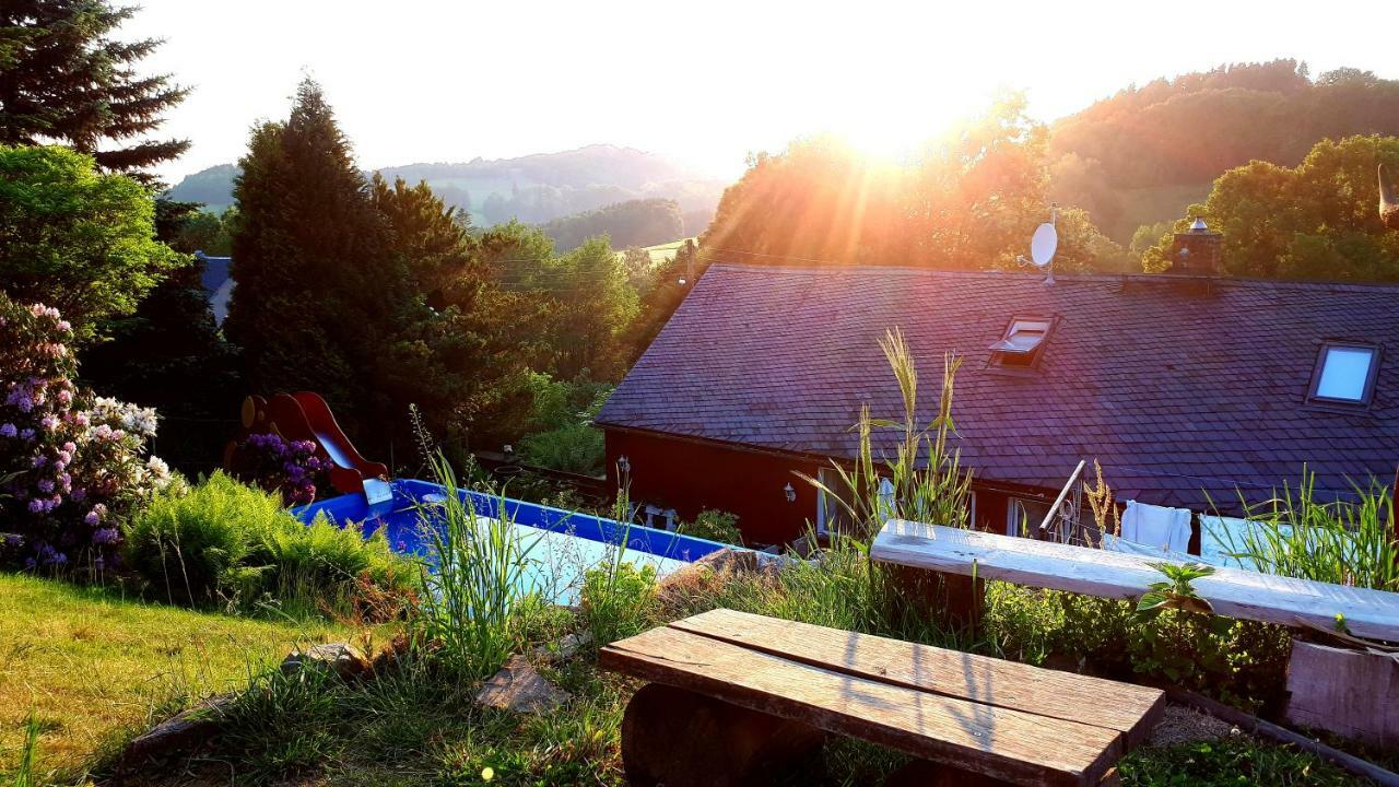 Ferienwohnung Ferienhaus am Horn Sebnitz Exterior foto